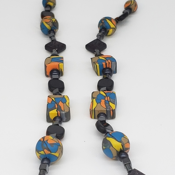 Handmade Polymer Clay Bead Necklace - Picture 6 of 9